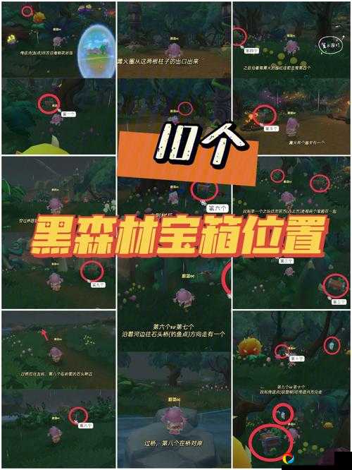 尖叫级黑森林宝箱绝密点位！保姆级路线图救救手残党