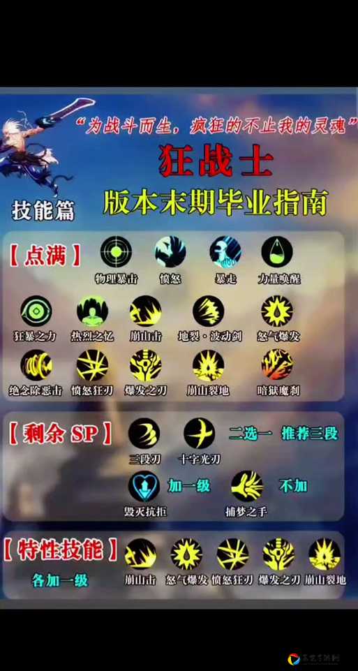 零基础秒变输出天花板！狂战士技能加点全解析