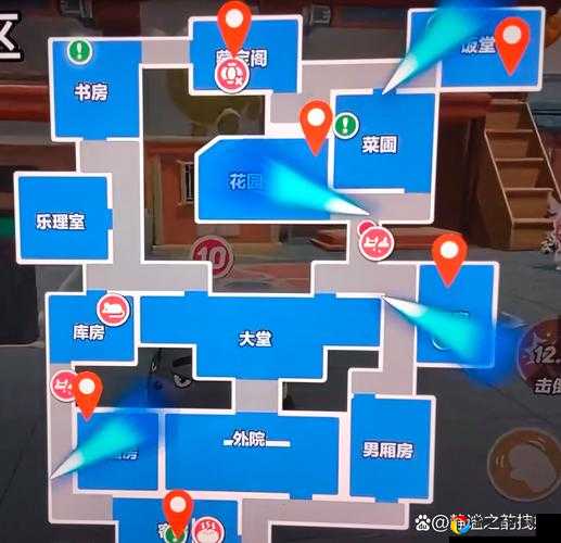 暗夜危机模式学校地图必藏点位大揭秘！无敌点全解析，轻松吃鸡不被杀！