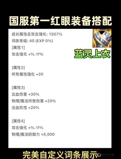 红眼100级史诗套如何选择？一图看懂必出搭配攻略！